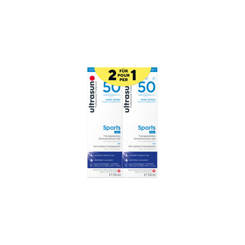 Ultrasun - Sports Gel SPF50, 200 ml