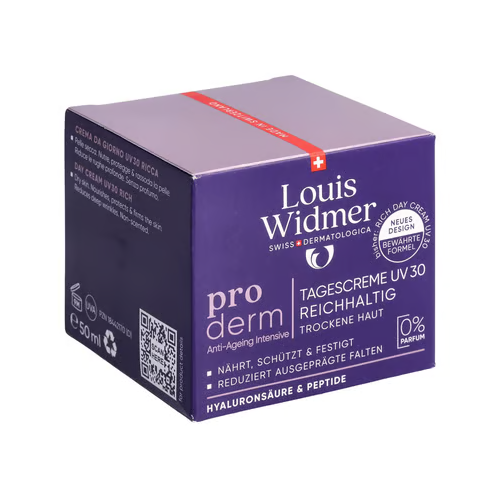Louis Widmer - Proderm Rich Day Cream UV30 sans parfum, 50 ml